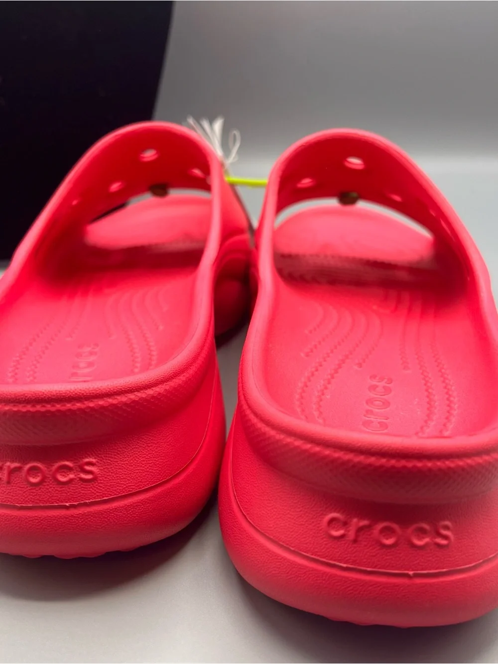 Crocs BAE Slides Slip On Platform Sandals/Slide, DRAGON FRUIT PINK, Sz. 7 NWT - Picture 3 of 9